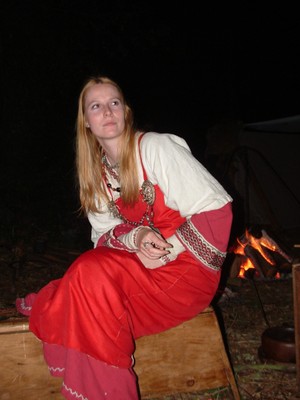 Ragnhild au coin du feu