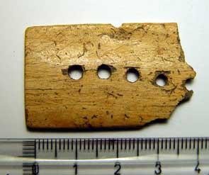 Hypothétique Fragment d'outil servant a étirer les chaînes tressées