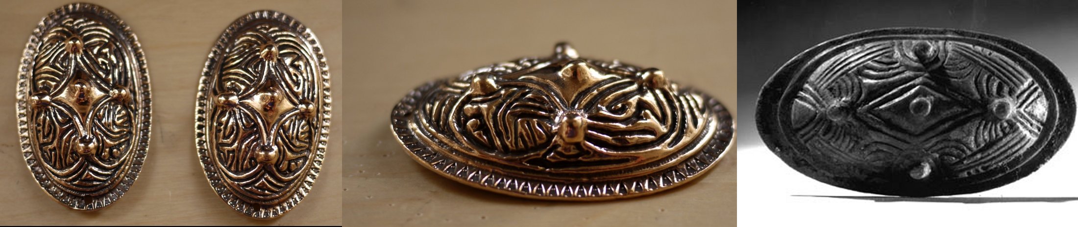 Broches ovales (bronze)