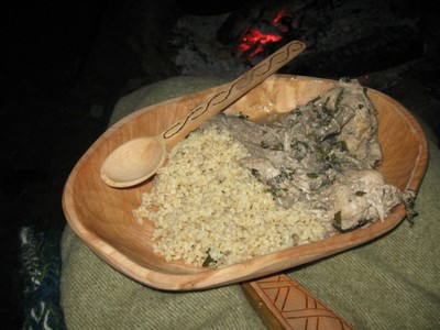Poulet et boulgour 