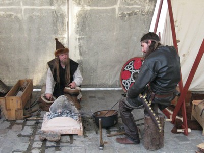 Herulfr et Grimr à la forge 