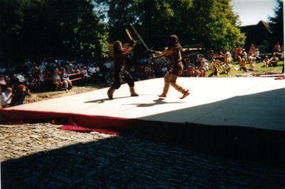 Sur l'estrade duel Flo Juanjo