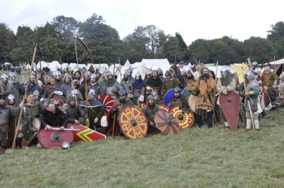 Avec les autres Saxons et la Confrérie Normande
