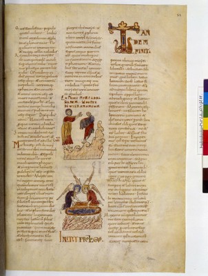 Latin 6 (1), fol. 88, Moïse et Dieu