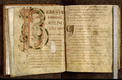 Paris, Bibl. Sainte-Geneviève, ms. 1186, f. 015v-016 - vue 1