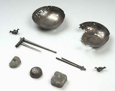 pair of scales from viking burial on the island of gigha.jpg
