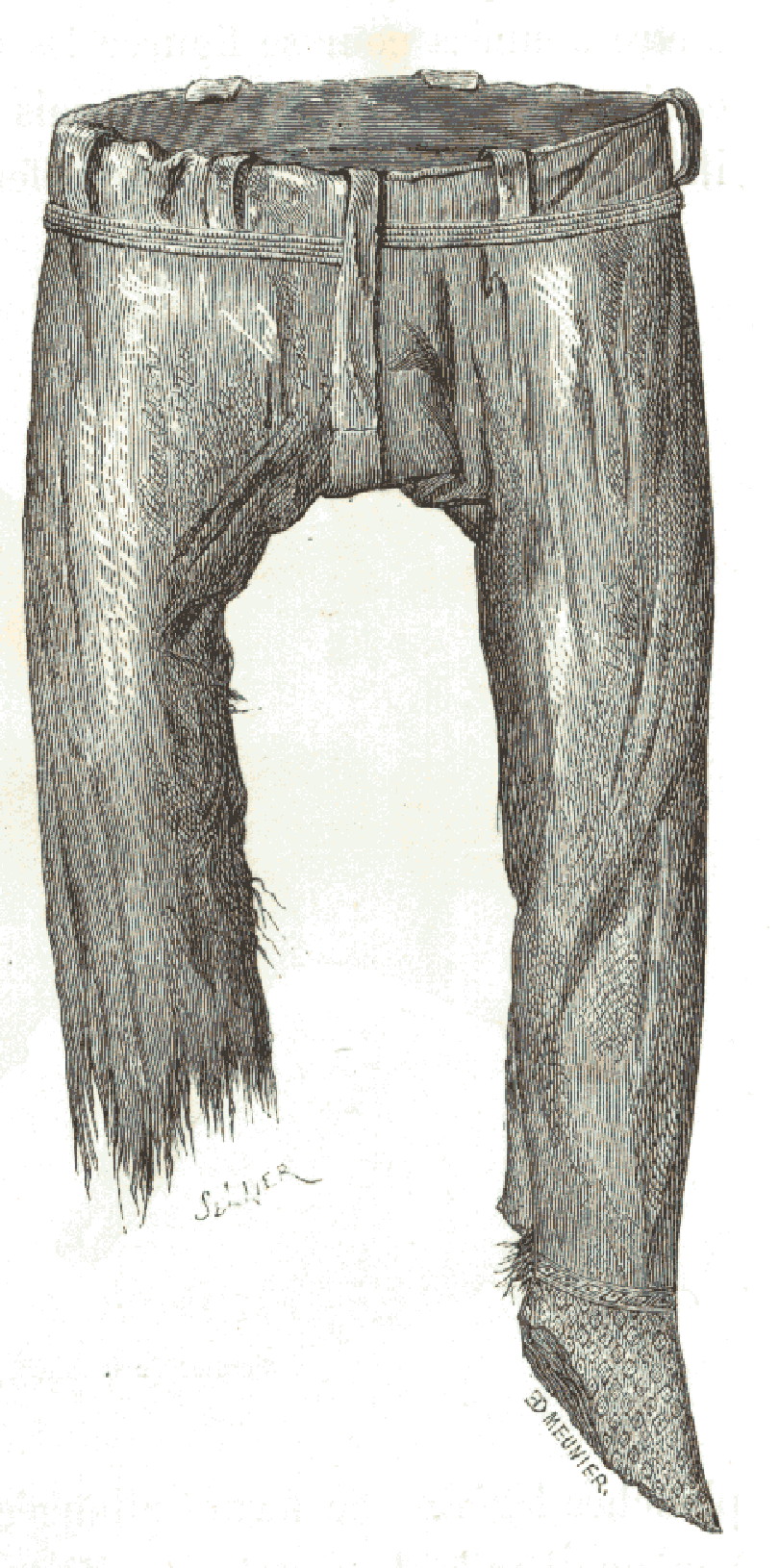 Figure 20 : Pantalon de Thorsberg. Age du Fer, Danemark.