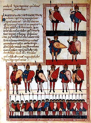 Les 10 rois couronnés, Beatus de Saint Sévère, mi-XIème.