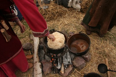 Teinture au sureau d'une laine mordancée à l'alun